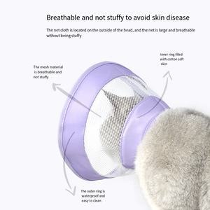 Pet Elizabethan yaka ayarlanabilir yumuşak koruyucu kurtarma <span class=keywords><strong>Scratching</strong></span> ethan yaka kediler köpekler için tırmalama yaraları cerrahi yalama - Product Image 5