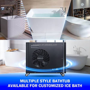 Enfriador de baño de hielo inflable para bañera de recuperación de inmersión de agua fría ICEGALAX 1HP 1.5HP enfriador refrigerado por agua con filtro de ozono - Product Image 2