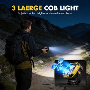 6000mAh Rechargeable Magnetic Work <b>Light</b> 4000LM 30H Runtime ABS Portable <b>LED</b> Car Repair Emergency Lighting 4000LM Magnetic <b>Light</b> - Product Image 4