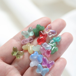 Glass Butterfly <b>Beads</b> With Open Holes For Bracelet Making DIY Jewelry Accessories Bulk Pack Summer 2025 - Product Image 3