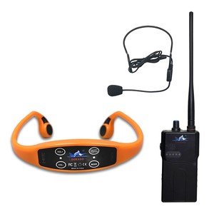 Auriculares de entrenamiento de natación en tiempo real con transmisor FM 1 H900 1 H907, indicador LED de clip para la oreja, impermeables IPX-8 - Product Image 1