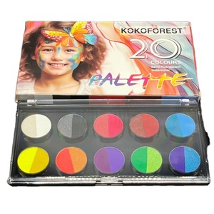 Palette de peinture multifonctionnelle 20 couleurs phosphorescentes Palette de maquillage Halloween Glow Paint Eye Shadow for Face - Product Image 1