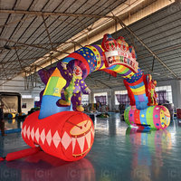 Arche gonflable géante personnalisée pour l'extérieur, arche de ballons gonflables pour festival, arche publicitaire gonflable pour l'extérieur
