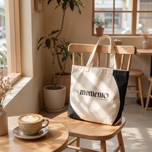 High Quality Natural Cotton <b>Canvas</b> Shopping Tote <b>Bag</b> 18 Inches <b>Large</b> Travel Beach <b>Bag</b> Durable Grocery <b>Bag</b> for Supermarket - Product Image 4