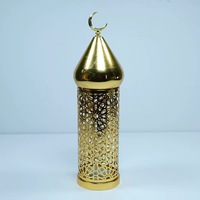 Fournitures du Ramadan, lampe LED en fer rétro pour mosquée du Moyen-Orient, ornement de maison, décoration de fête musulmane islamique Eid Mubarak ZF