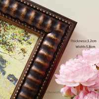 Tableau mural vintage de paysages européens et de fleurs, impression sur toile de luxe avec cadre en bois, décoration murale pour mariage et maison