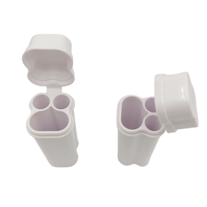 Astuta 3 In 1 portatile In plastica portacigari porta tubi da viaggio Custom rotolo sigaro fumante 2 pz portasigarette - Product Image 4