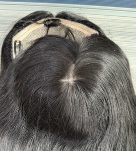 أعلى ، 20 بوصة موجة الجسم اللون الطبيعي ، من الشعر الطوبير قاعدة الحرير - Product Image 6