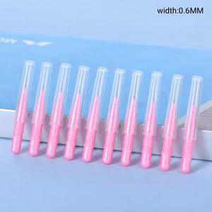 Mini-brosses à sourcils jetables roses, outils de lifting des sourcils multicolores, micro-brosses, petits peignes à <span class=keywords><strong>teinture</strong></span> pour sourcils, micro-brosses à sourcils - Product Image 1