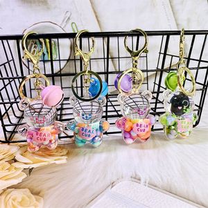 Nuevo Llavero de Oso Líquido con Piedras de Colores, Colgante de Moda para Coche, Muñeca o Bolso, Accesorios para Coche, Regalos de Oso Líquido Aceitado, Llavero para Niños - Product Image 2