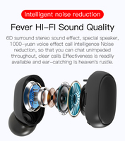 E6S TWS Casque sans fil BT Casque basse avec micro Sport Écouteurs anti-bruit pour iPhone Xiaomi Samsung