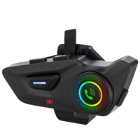 Interphone Étanche HiFi BT 5.3 pour Casque Moto avec Réduction du Bruit, Radio FM et Accessoires Premium