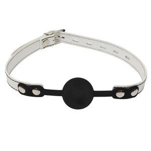 Balle de gag en silicone noir avec clous métalliques pour jeux adultes, accessoire BDSM unisexe - Product Image 3