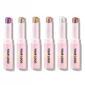 อายแชโดว์แบบแท่งเนื้อเจลลี่ 8 สี ขายดี ให้ความเงางามแบบวอเตอร์โกลส ไฮไลท์เตอร์เนื้อฝุ่นอัดแข็งประกายมุก รับผลิตโลโก้ตามสั่ง - Product Image 2