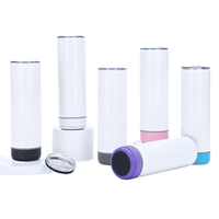 Tumbler Speaker Bluetooth 20oz, Stainless Steel, Vakum Terisolasi, Mug Perjalanan & Pesta, Model Ramping