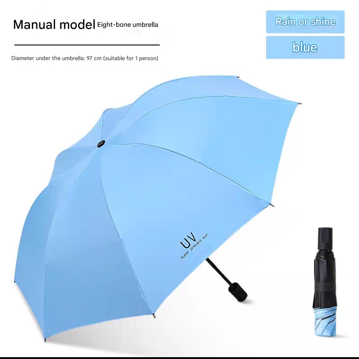 Crème solaire UV bleu clair manuel 8 os colle noire