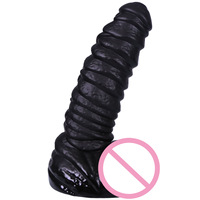 Dildo de Simulación Extra Grande y Grueso, Tapón Anal con Rosca Grande para Fácil Inserción, Masturbación Femenina, Pene Grande