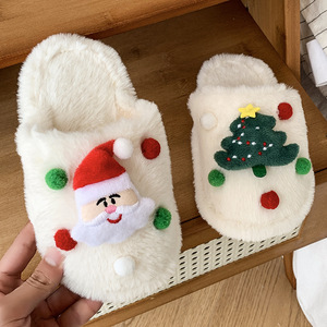 Zapatillas de Felpa Versátiles con Suela Plana para Niños, Otoño-Invierno 2026, Diseño Navideño - Product Image 3