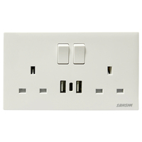 Prix discount d'usine pour Style classique britannique Standard PC interrupteur mural prise unipolaire 250v 10a Offre Spéciale OEM pour maison britannique