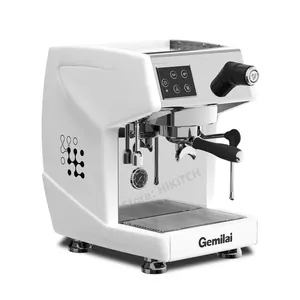 Máquina de café expresso profissional semiautomática CRM3200H, caldeira a vapor de 1L com fluxo automático de água para cafeteria