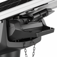 Lampadaire solaire LED monocristallin tout-en-un 60W avec capteur PIR, étanche IP66, batterie LiFePO4, garantie 3 ans pour utilisation sur autoroute