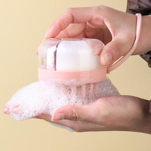 Cepillo de Masaje de Silicona para Cuerpo y Cuero Cabelludo, Peine Ovalado de Plástico para Lavar el Cabello con Champú Líquido para Exfoliación Corporal - Product Image 6