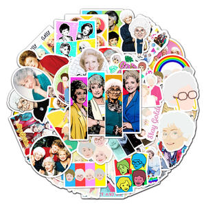 50 قطعة من ملصقات ZY1202C مستوحاة من المسلسل التلفزيوني 'البنات الذهبيات'، مقاومة للماء، مناسبة للاب توب والكمبيوتر والسكيت بورد والدراجات والأمتعة، ألعاب للمراهقين والأطفال - Product Image 4