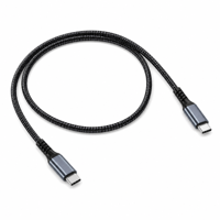 Câble de charge et de données USB Type-C vers Type-C mâle/femelle tressé en nylon 60W 480 Mbps 1m 2m