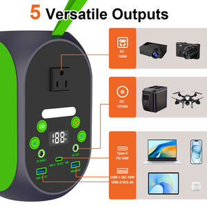 Gratis Verzending Usa Outdoor Camping Qc3.0 120W Draagbare Powerbank 99. 84wh/17800Mah Back-Up Krachtcentrale - Product Image 2