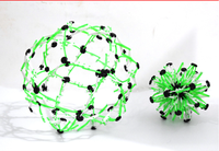 Nouvelle conception de boules de fleurs respirantes à attraper à la main, jouets intelligents pour enfants, soulagement du stress, boule extensible avec LED clignotante
