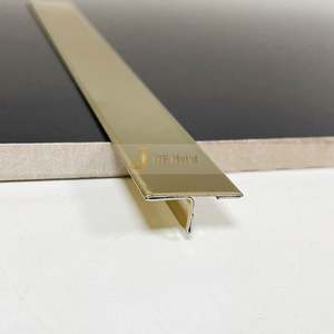 304 Gold Metal Floor Inlay T Shape Stainless Steel <b>Tile</b> Trims Decoration T Profiles for Apartment-Durable & Waterproof - Product Image 6