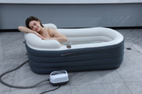 Baignoire Spa Gonflable Avec Pompe À Air Électrique Thérapie Chaud-Froid Pvc Bain D'eau Chaude Portable spa Bain Portable