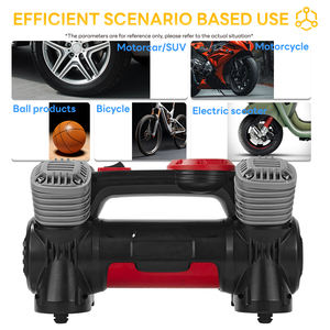 Richtek 240W ad alta pressione per gonfiaggio pneumatici per auto pompa ad aria 150PSI inflazione veloce <2min 12V DC luce di emergenza portatile in plastica - Product Image 4