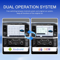 Autoradio Android 13 avec écran tactile de 13 pouces compatible avec Ford F250 Raptor 2020-2026, lecteur multimédia Carplay, navigation GPS, unité principale