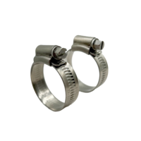 Collier de serrage à vis sans fin en acier inoxydable antirouille à tête bleue pour tuyau d'eau et de carburant automobile