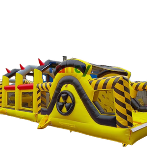 Juego Inflable con Obstáculos Giratorios, Postes Inflables para Obstáculos, Pista de Obstáculos Inflable para Niños Pequeños en Oferta - Product Image 4