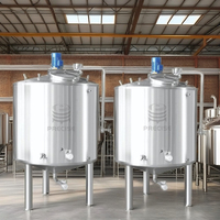 Réservoirs de stockage de spiritueux en acier inoxydable vodka brandy rhum gin réservoirs de mélange 2000l 3000l 5000l