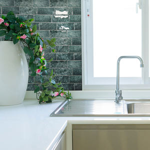 Peel and <strong>Stick</strong> Backsplash Green Subway Tiles 3D Self-Adhesive Kitchen Backsplash Tiles <strong>Stick</strong> <strong>on</strong> Tiles <strong>Brick</strong> 294*214mm - Product Image 2