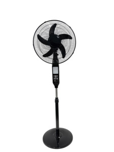 Ventilateur sur pied 18-28,9 pouces, 5 pales, contrôle numérique, oscillant, hauteur réglable, moteur AC, usage domestique - Product Image 1
