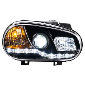 Conjunto de Faros Delanteros para <span class=keywords><strong>Golf</strong></span> <span class=keywords><strong>4</strong></span> 2004-2008, Diodo Emisor de Luz, Lente DRL, Doble Haz, Xenón HID Dual - Product Image 3