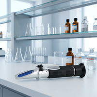 Réfractomètre analogique portatif, échelle Brix 0-32, haute précision 0,01 Ri, taille standard pour utilisation en laboratoire
