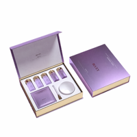 Scatola Regalo per Set Skincare a Forma di Libro con Chiusura Magnetica, Laminazione Opaca, Goffratura, Lamina Oro, Logo Personalizzato, Eco-Friendly