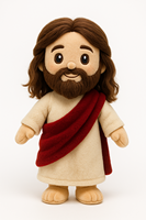 Peluche Jésus, jouet en peluche religieux chrétien, mignon, cadeau de fêtes, poupée en position debout, OEM ODM