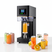 Machine de scellage automatique électrique pour canettes de jus, bouteilles et gobelets avec scellage à froid