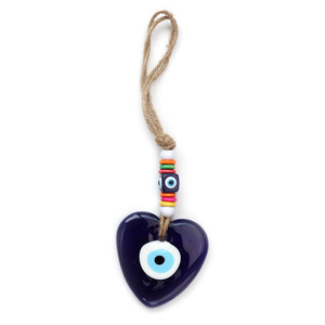 Evil Eye Home Decor 8*8cm Coeur Grand Verre Nazar Bleu Yeux Turcs Tenture Murale pour la Décoration Intérieure - Product Image 4