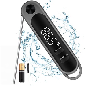 Thermomètre alimentaire numérique à lecture instantanée en métal, indice d'étanchéité IP67, pour la cuisson de la viande et du barbecue - Product Image 1