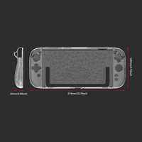 Carcasa de PC de Alta Claridad y Agarre de TPU con Textura de Diamante Acoplable (Izquierda/Derecha) para Accesorios de Juego Nintendo Switch 2