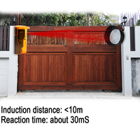 Détecteur de sécurité à cellule photoélectrique infrarouge pour ouvre-porte de garage coulissant ou battant 12-24V DC/AC 7m 12m