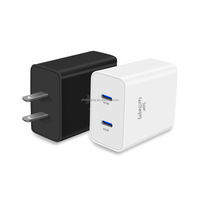 Chargeur de téléphone USB-C double ultra-rapide 45W avec câble Type-C de 3 m pour Apple iPhone 17/Pro/Pro Max/17 Air