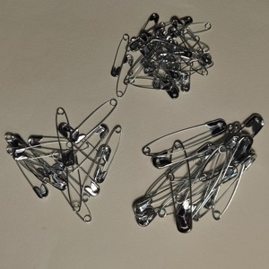 Pinza <span class=keywords><strong>de</strong></span> seguridad para bolsas FCL, etiqueta <span class=keywords><strong>de</strong></span> ropa grande <span class=keywords><strong>de</strong></span> hierro plateado y blanco, para seguros - Product Image 1